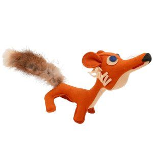 Dream Pet Fox Vintage Plush Japan Fur Tail Stuffed Animal 11 Inch Collectible